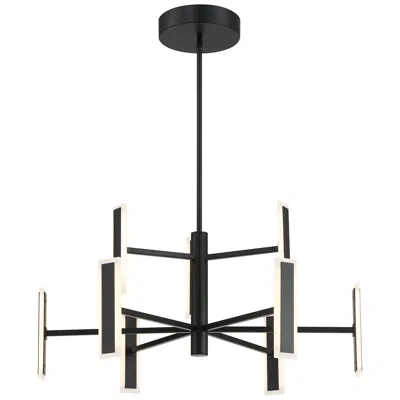George Kovacs Edge 29 1/4" Wide Coal Black 2-tier Led Chandelier