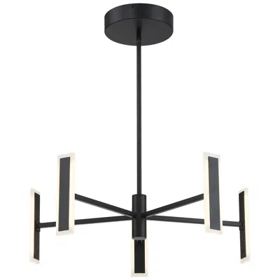 George Kovacs Edge 5-light Black Led Chandelier