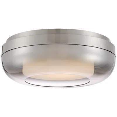 George Kovacs First Encounter 15" Wide Brushed Nickel Led Ceiling Light