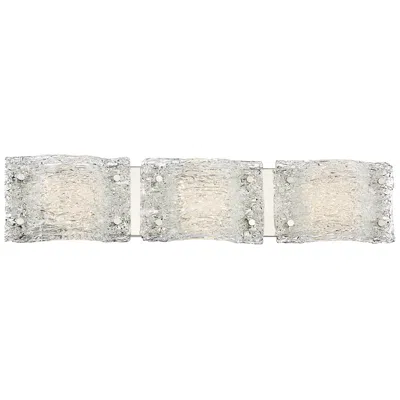 George Kovacs Forest Ice 29" Wide Chrome 3-light Led Bath Light