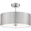 George Kovacs Grid 3-light Brushed Nickel Semi Flush