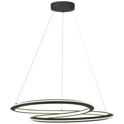 George Kovacs Infinite 1-light Led 29.88-in Sand Black Pendant
