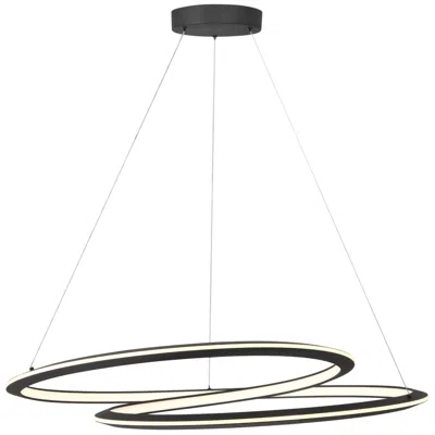 George Kovacs Infinite 1-light Led 35.88-in Sand Black Pendant