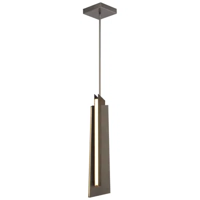 George Kovacs Intersezioni Led 28.25-in Iron And Walnut Mini-pendant