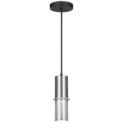 George Kovacs Larry 3 1/2" Wide Satin Aluminum Mini Pendant