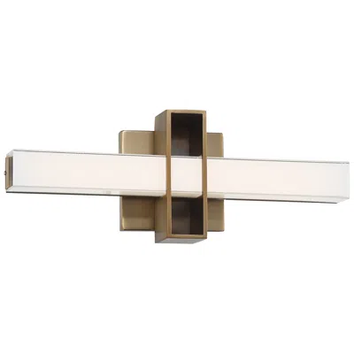 George Kovacs Major 16" Wide Aged Brass Led Bath Light