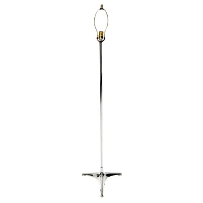 Pre-owned George Kovacs Mid Century Modern Chrome Triangular Star Shape Base Floor Lamp In Transparent