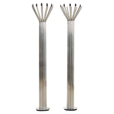 Pre-owned George Kovacs Mid-century Modern Chrome Floor Lamp By , Circa 1970 In Silver