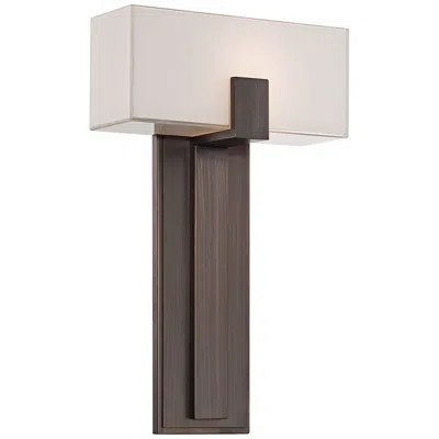 George Kovacs Mitered Glass 10" Copper Bronze Wall Sconce