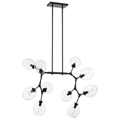 George Kovacs Nexpo 50 1/2" Wide Coal 10-light Chandelier