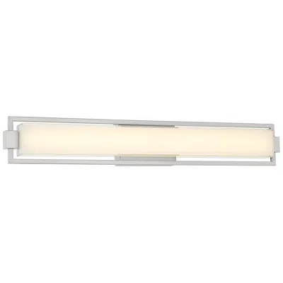 George Kovacs Opening Act 31 1/4" Wide Brushed Nickel Led Bath Light