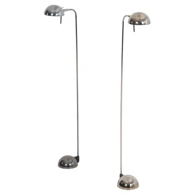 Pre-owned George Kovacs Pair Of Floor Lamps By Robert Sonneman For , Usa, 1987 In Transparent