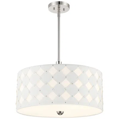 George Kovacs Patchwork 3-light Polished Nickel Pendant