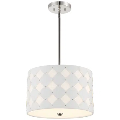 George Kovacs Patchwork 3-light Polished Nickel Pendant