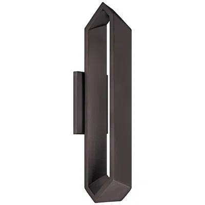 George Kovacs Pitch 18 1/2"h Black Led Outdoor Wall Light