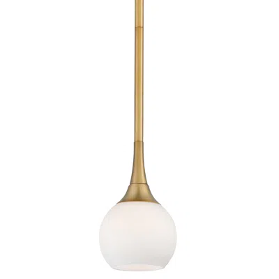 George Kovacs Pontil 4" Wide Honey Gold Opal Glass Modern Mini Pendant