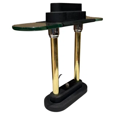 Pre-owned George Kovacs Postmodern Banker's Lamp Robert Sonneman For  Mid-century In Black