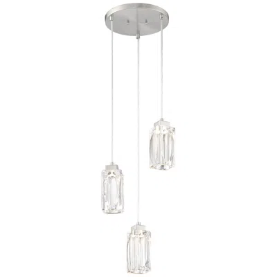 George Kovacs Putnam Place 10" Wide Brushed Nickel Led Multi-light Pendant