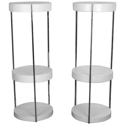 Pre-owned George Kovacs Rare Postmodern  Lamps With Illuminated Display Trays In Transparent