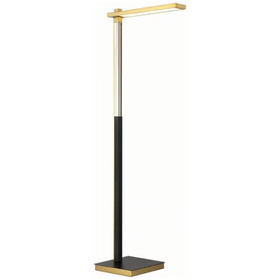 George Kovacs Sauvity Led Soft Brass And Black Floor Lamp
