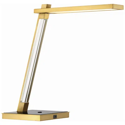 George Kovacs Sauvity Led Soft Brass And Black Table Lamp