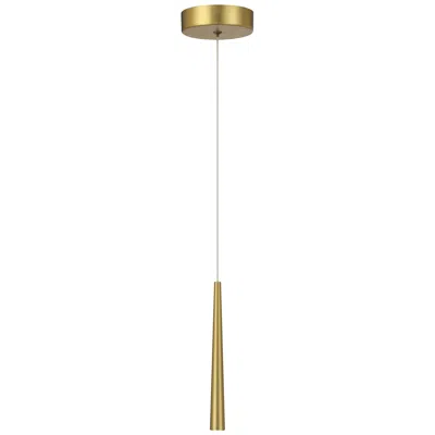 George Kovacs Stretch 1" Wide Soft Gold Led Mini Pendant