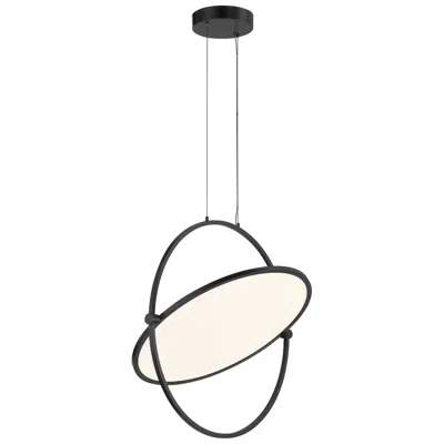 George Kovacs Studio 23 Led- Black Pendant With Clear Acrylic Shade