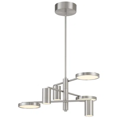 George Kovacs Swivel Led 6-light Brushed Nickel Chandelier