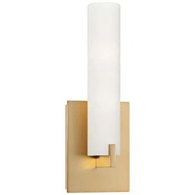 George Kovacs Tube 13 1/4" High Honey Gold Led Wall Sconce