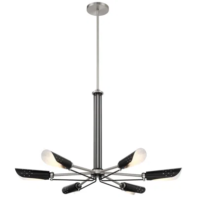 George Kovacs Turbine 1 Light Black Chandelier