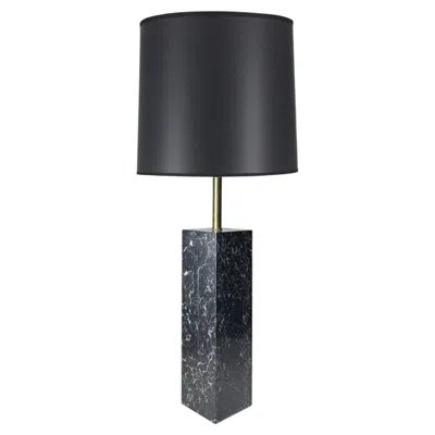 Pre-owned George Kovacs Vintage 1960s/70s Walter Von Nessen Studio Black Marble Table Lamp