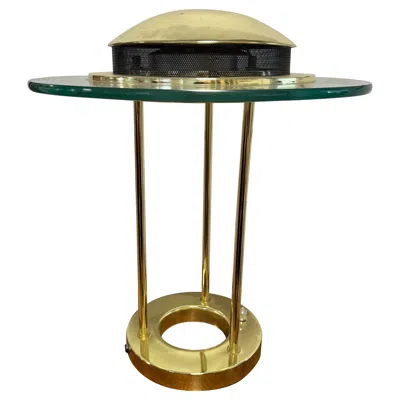 Pre-owned George Kovacs Vintage Brass Saturn Table Lamp, Robert Sonneman For , 1980 In Brown
