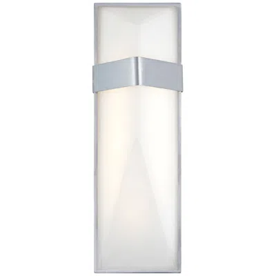 George Kovacs Wedge 15"h Led Silver Outdoor Wall Light