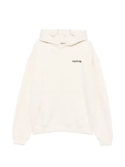 George Logo-print Pouch-pocket Hoodie In Neutral
