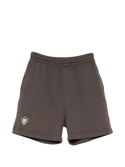 George Logo-print Shorts In Brown
