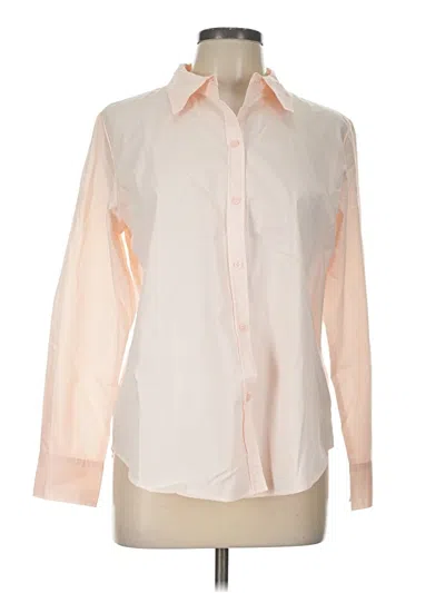 Pre-owned George Long Sleeve Blouse In Ivory