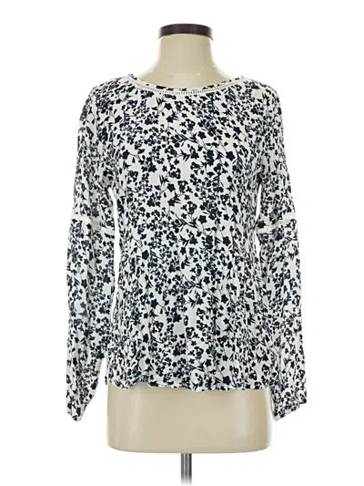 Pre-owned George Long Sleeve Blouse In Ivory