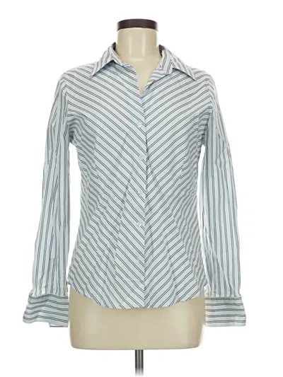 Pre-owned George Long Sleeve Button Down Shirt In Gray