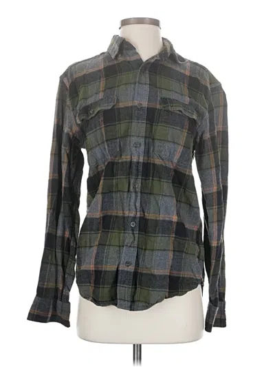 Pre-owned George Long Sleeve Button Down Shirt In Gray