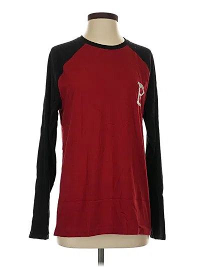 Pre-owned George Long Sleeve T-shirt In Red