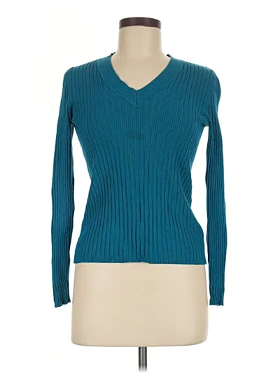 Pre-owned George Long Sleeve T-shirt In Teal