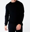 George Patrick Crew Neck Sweater In Black In Black