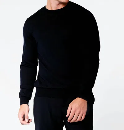 George Patrick Crew Neck Sweater In Black