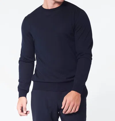 George Patrick Crew Neck Sweater In Midnight Blue
