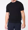 George Patrick Men's Black Crewneck Cashmere Sweater In Black