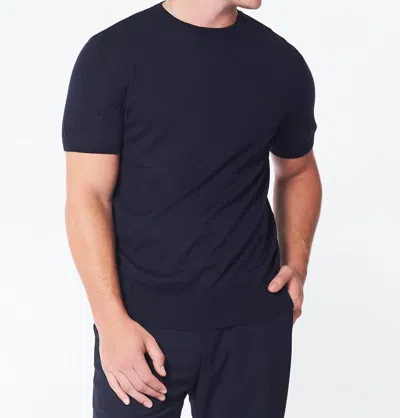 George Patrick Crew Neck T-shirt In Midnight Blue