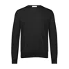 George Patrick Men's Black Cashmere Sweater Crewneck In Black