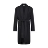 George Patrick Men's Black Cashmere Wool Robe In Black