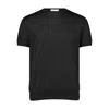 George Patrick Men's Black Crewneck Cashmere Sweater In Black
