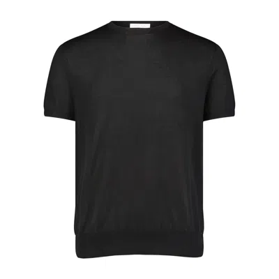 George Patrick Men's Black Crewneck Cashmere Sweater